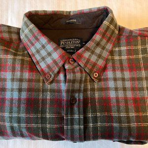 Pendleton Fireside Murray Tartan L/S Shirt 100% Wool XL